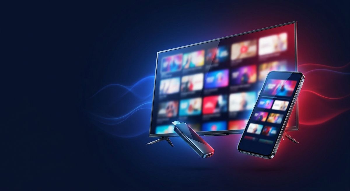 Watch IPTV on a Smart TV, smartphone and streaming stick